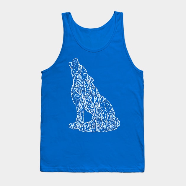 Abstract Wolf Version 2 Tank Top by Taki93